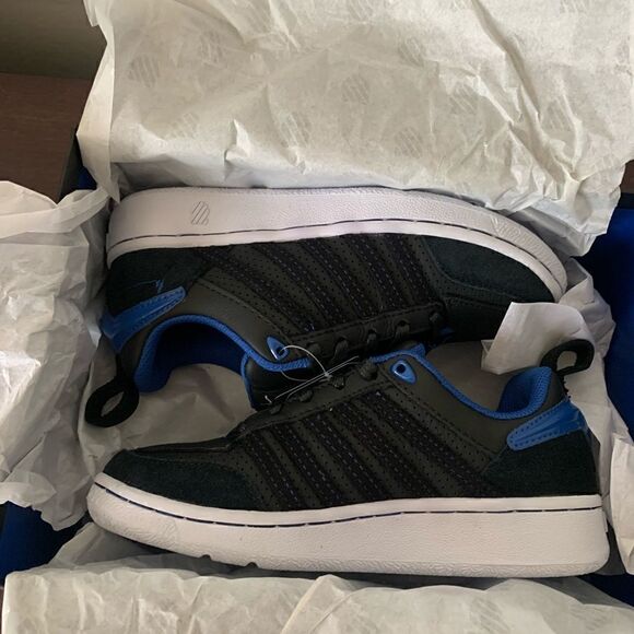 CLASSIC VN – K-Swiss US Kswiss Men’s GV 005 classic VN leather black  sneaker size 5 NIB
